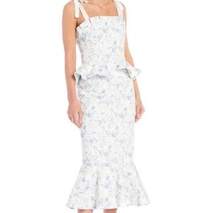 Size 8 blue and white dress